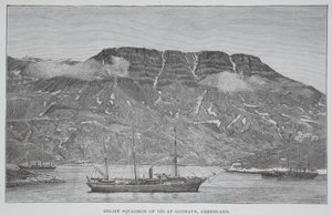 Relief Squadron of 1884 at Godhavn, Greenland, London 1886 by English School