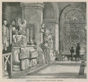 Remains of Roman London - Guildhall Museum by English School