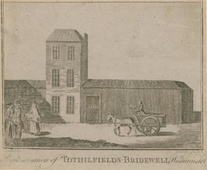 Representation of Tothill Fields Bridewell by English School