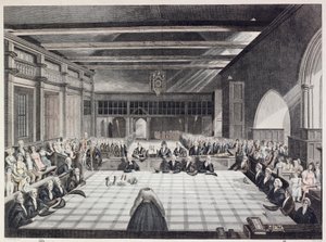 Representation of the ceremony of presenting the sheriffs of London