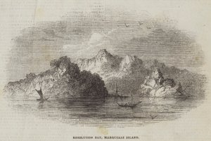 Resolution Bay, Marquesas Island by English School