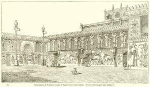 Restoration of Northern Angle of Palace Court, Khorsabad by English School