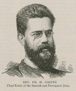 Reverend Dr M Gaster, Chief Rabbi of the Spanish and Portuguese Jews by English School