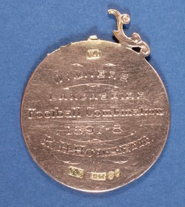 Reverse of a Preston North End Football Club medal, 1897-98