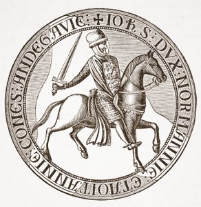 Reverse of the Seal of King John by English School