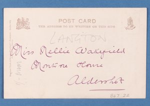 Reverse side of Famous Football Players - C.B. Fry postcard