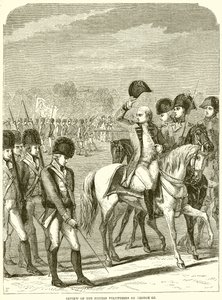 Review of the British Volunteers by George III by English School