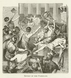Revolt of the Plebeians by English School