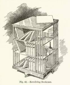 Revolving Bookcase by English School