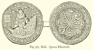 Rial. Queen Elizabeth by English School