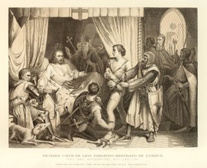 Richard the Lionheart Forgiving Bertrand de Gurdun