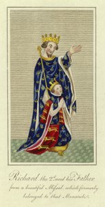 Richard II and his father by English School