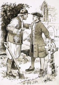 Richard Larkin meets a grave-digger
