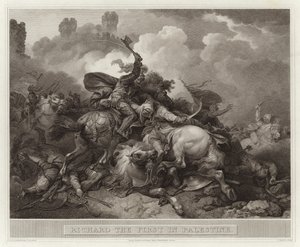 Richard I in Palestine by English School