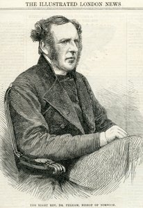 Right Rev Dr Pelham, Bishop of Norwich from The Illustrated London News October 14th, 1865 by English School