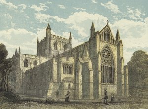 Ripon Cathedral, South East View by English School