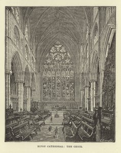 Ripon Cathedral, the Choir by English School