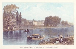 River Thames: Sion House-Seat of the Duke of Northumberland by English School