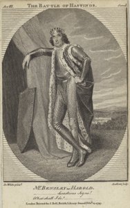 Robert Bensley as Harold in The Battle of Hastings by English School