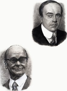 Robert Falcon Scott and Peter Scott by English School