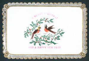 Robins wearing hats