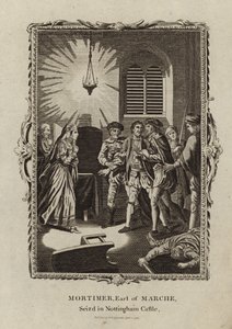 Roger Mortimer seized at Nottingham Castle by English School