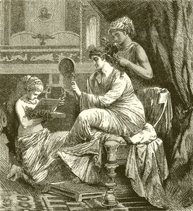 Roman Lady at Her Toilet by English School