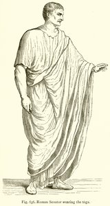 Roman Senator wearing the Toga