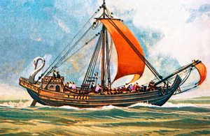 Roman Cargo Ship by English School