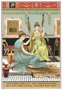 Roman ladies in villa