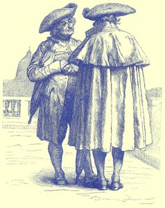 Roman Priests, Illustration from Illustrated Travels, Edited by H. W. Bates, Published c.1880 by English School