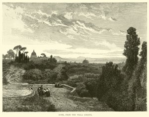 Rome, from the Villa Corsini by English School
