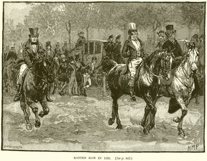 Rotten Row in 1830 by English School