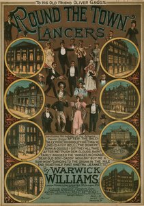 Round the Town Lancers by Warwick Williams by English School