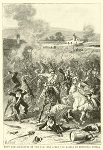 Rout and Slaughter of the Puritans After the Battle of Bothwell Bridge by English School
