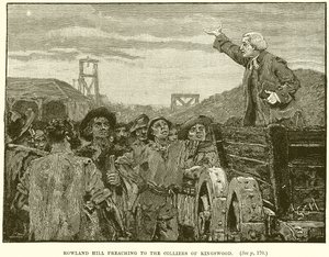 Rowland Hill preaching to the Colliers of Kingswood