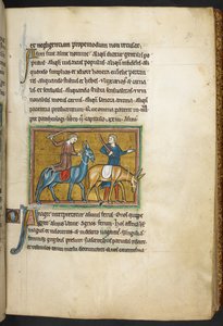 Two men with asses, from Bestiary, Lapidary