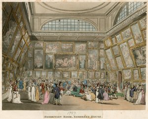 Royal Academy: Exhibition Room, Somerset House, London by English School