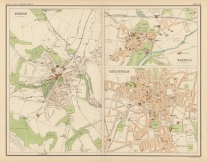 Royal Atlas, c 1900: Buxton; Warwick; Cheltenham