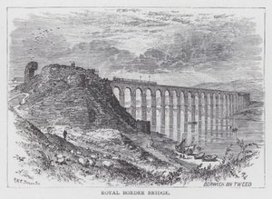 Royal Border Bridge by English School