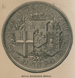 Royal Exchange Medal, Struck to Commemorate the Opening of the Royal Exchange in 1844