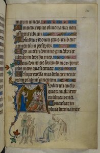 Royal MS 2 B VII f.288r, from The Queen Mary Psalter, c.1310-20