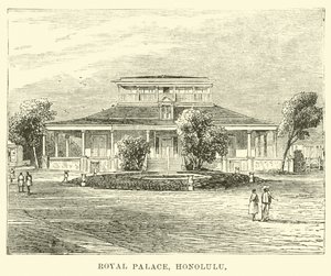 Royal Palace, Honolulu by English School