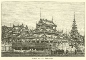 Royal Palace, Mandalay by English School