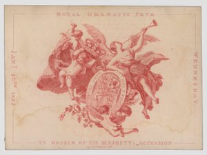 Royal dramatic fete in honour of the anniversary of the accession of King George IV, 26 January 1825 by English School