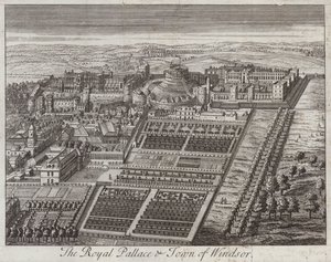 Royal palace and town of Windsor, Berkshire by English School