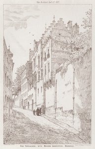 Rue Terracken, with Maison Gravestein, Brussels by English School
