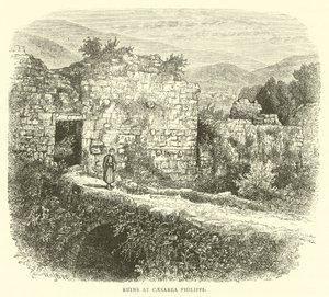 Ruins at Caesarea Philippi by English School