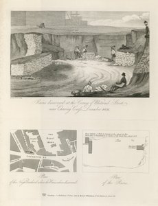 Ruins discovered at the corner of Whitcomb Street