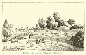 Ruins of the Ancient Theatre at Syracuse by English School